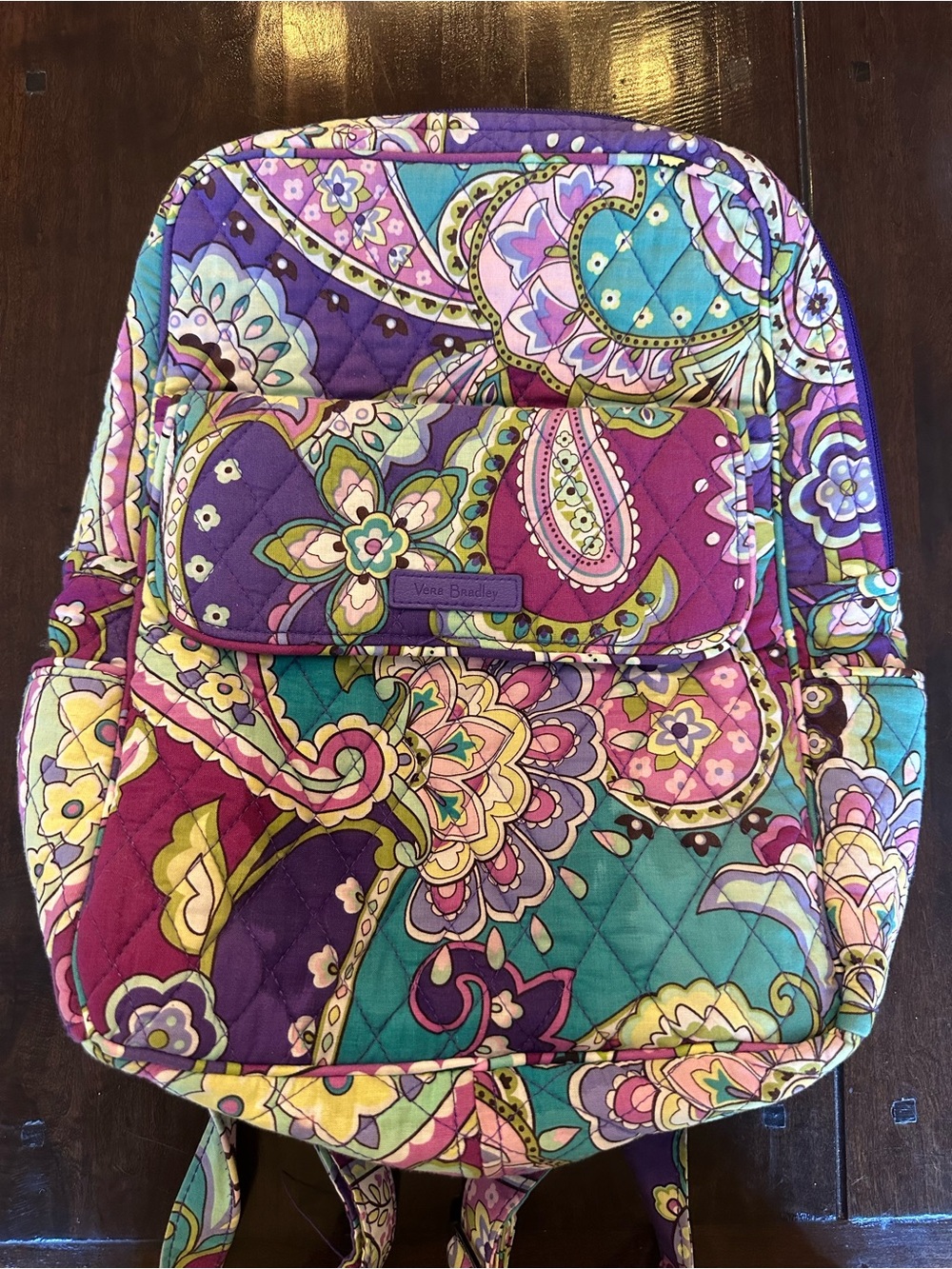 Vera Bradley Quilted Paisley Petite Backpack